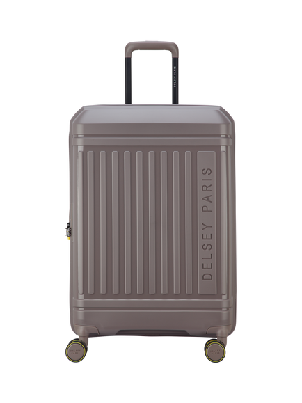 DELSEY Lutece 4-Wheel 69cm Expandable Medium Suitcase, Brown