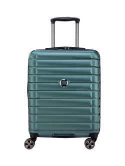 DELSEY Shadow 5.0 4-Wheel 55cm Expandable Cabin Case, 41L, Green