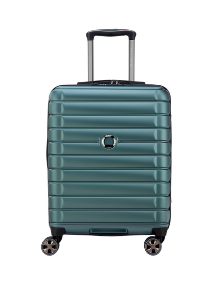 DELSEY Shadow 5.0 4-Wheel 55cm Expandable Cabin Case, 41L, Green