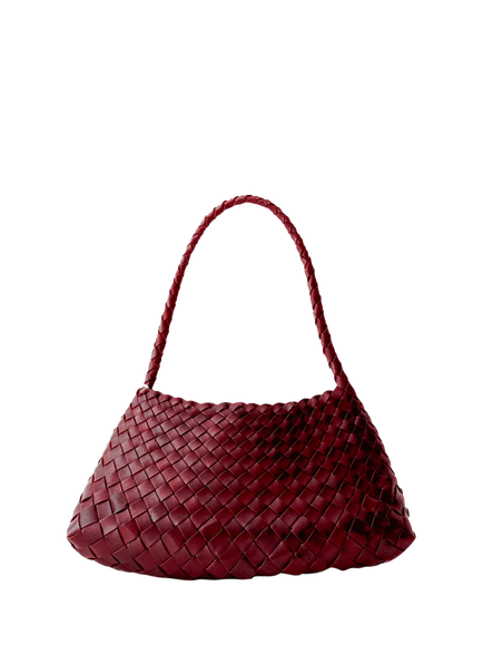 Dragon Diffusion Rosanna Mini Woven Shoulder Bag, Bordo, Bordo