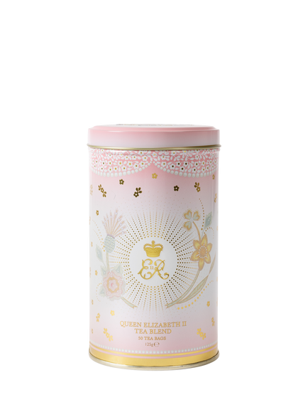 Royal Collection Queen Elizabeth II Centenary Tea Caddy, 125g, Pink