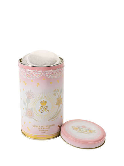 Royal Collection Queen Elizabeth II Centenary Tea Caddy, 125g - view 2, Pink