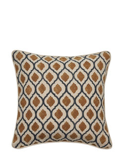 OKA Chadhana Cushion, Washed Orange