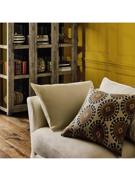 OKA Contorno Cushion - view 2, Apricot