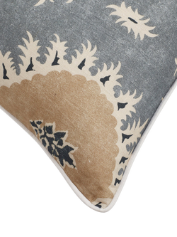 OKA Drisana Cushion Cover, Grey Blue - view 2, Grey Blue