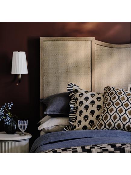 OKA Latkan Cushion - view 2, Air Force Blue