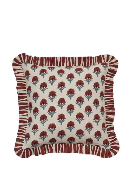 OKA Latkan Cushion, Blood Orange