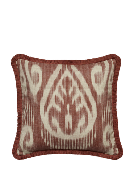 OKA Lillian Cushion, Warm Red, Warm Red