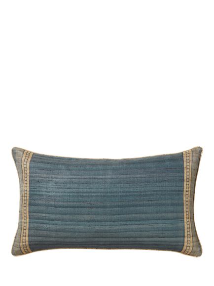 OKA Longshan Cushion, Heron Blue