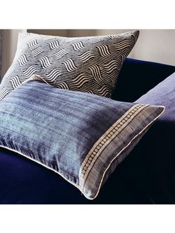 OKA Longshan Cushion - view 2, Heron Blue