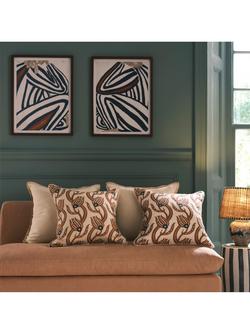 OKA Muhibbi Cushion - view 2, Earthy Red