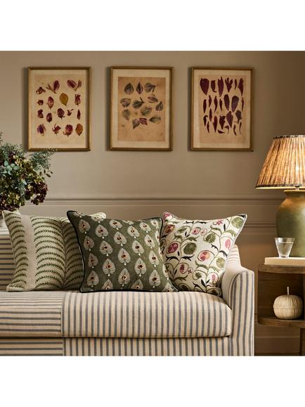 OKA Ocellus Cushion - view 2, Grey Green