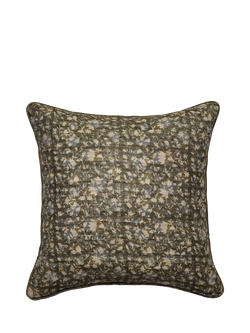 OKA Pattiyan Cushion Cover, Dark Seafoam/Hemp, Dark Seafoam/Hemp