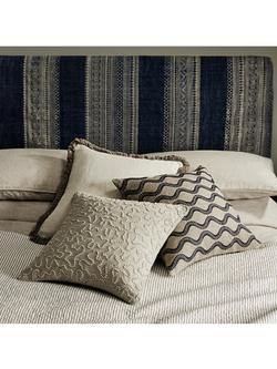 OKA Stonewashed Linen Cushion Cover - view 2, Off White