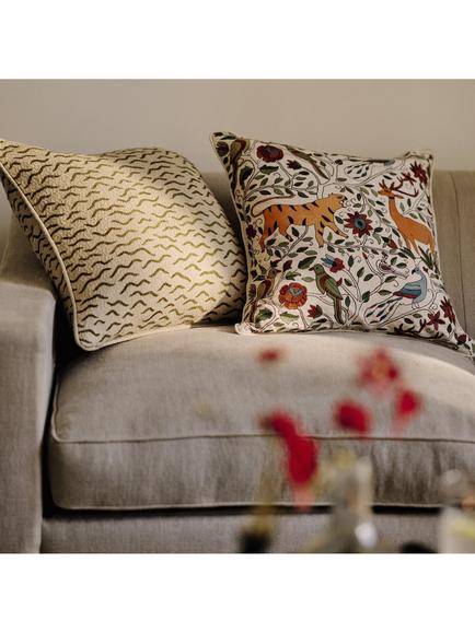 OKA Troupeau Cushion, Multi - view 2, Multi