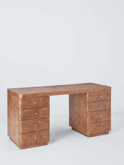 John Lewis Burl Desk, Natural, Natural