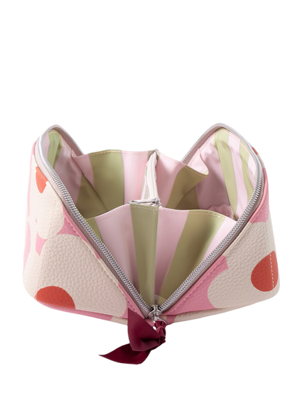 Caroline Gardner Flower Cosmetic Bag, Pink - view 2, Pink