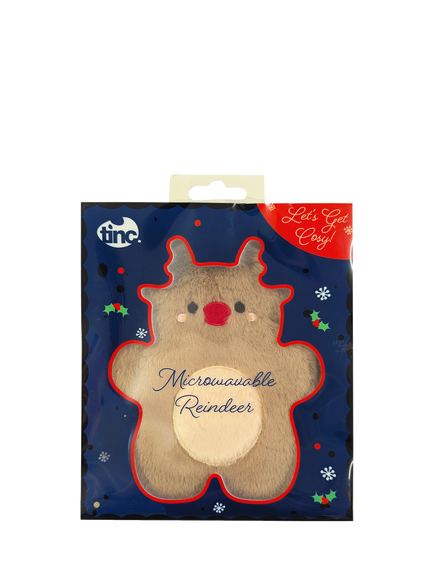 Tinc Let's Get Cosy Cuddle Reindeer Warmer - view 2, Brown Multi