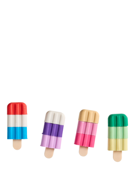 Tinc Lovely Lolly Erasers, Pack of 4, Multi - view 2, Multi