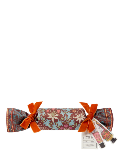 William Morris At Home Oak & Willow Lip Balm and Hand Cream Fabric Cracker Gift - view 2, Brown