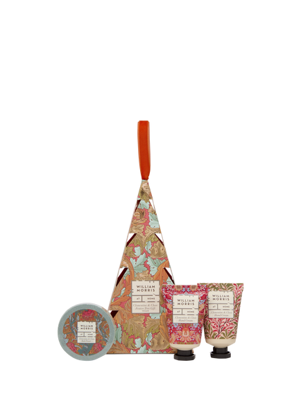 William Morris At Home Acanthus Bath Fizzer & Hand Creams Gift Set, Red