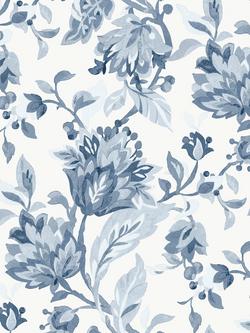 Laura Ashley Adwick Trail Wallpaper, Dark Seaspray, Dark Seaspray