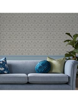 Laura Ashley Endale Trellis Wallpaper, Newport Blue - view 2, Newport Blue