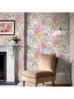 Laura Ashley Everingham Meadow Wallpaper, Multi - view 2, Multi