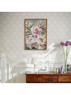 Laura Ashley Landford Paintable Wallpaper, White - view 2, White