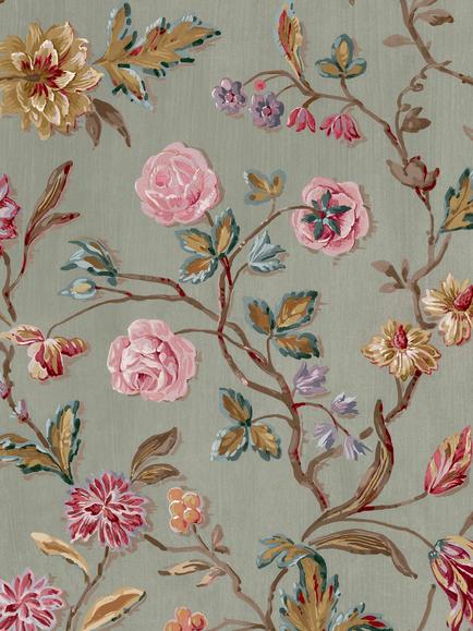 Laura Ashley Lingmell Trail Wallpaper, Antique Green, Antique Green