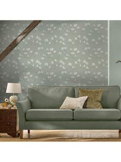 Laura Ashly Magnolia Grove Wallpaper, Pale Eau de Nil - view 2, Green