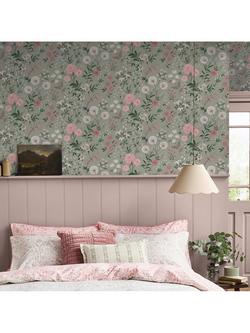 Laura Ashley Otterham Garden Wallpaper, Pistachio - view 2, Green