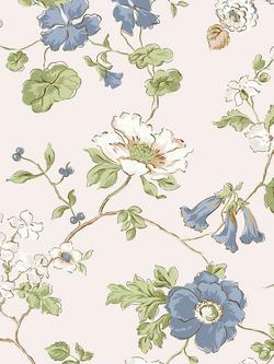 Laura Ashley Pennywell Grove Wallpaper, Chalk Blue, Chalk Blue