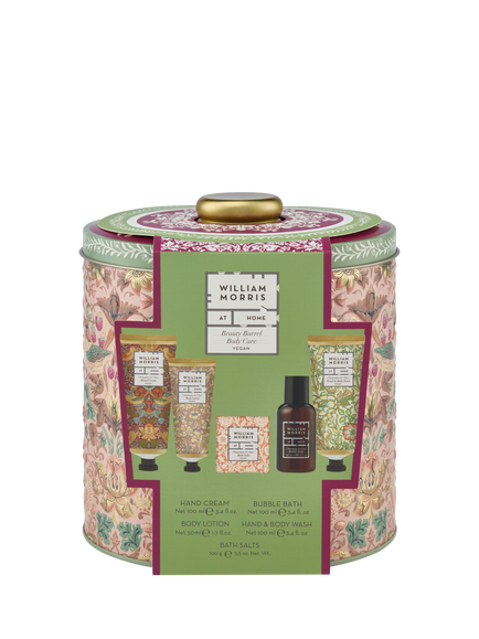 William Morris At Home Vegan Beauty Barrel Body Care Tin, 450g - view 2, Brown