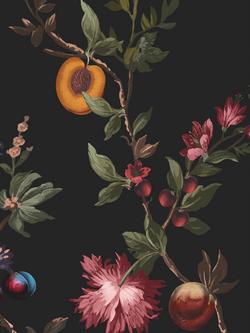 Graham & Brown Allurium Night Wallpaper, Black, Black