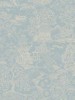 Graham & Brown Basuto Wallpaper, Duck Egg, Green