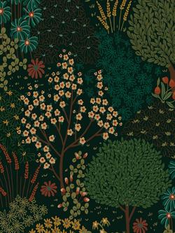 Graham & Brown Fable Forest Wallpaper, Green, Green