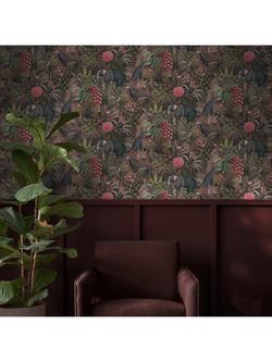 Graham & Brown Jungle Jamboree Wallpaper - view 2, Pink