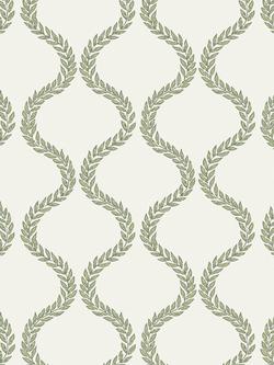 Graham & Brown Laurel Leaf Trellis Wallpaper, Blue
