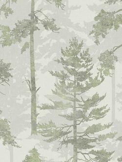 Graham & Brown Norse Wallpaper, Forest Green, Green