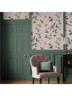Graham & Brown Nuit Blush Wallpaper, Pink - view 2, Pink