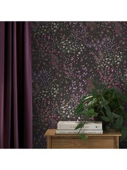 Graham & Brown Painterly Flora Wallpaper - view 2, Purple