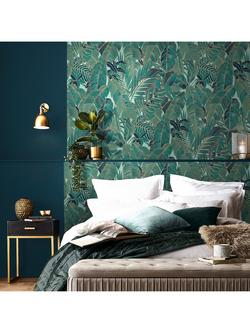 Graham & Brown Paradys Wallpaper, Green - view 2, Green