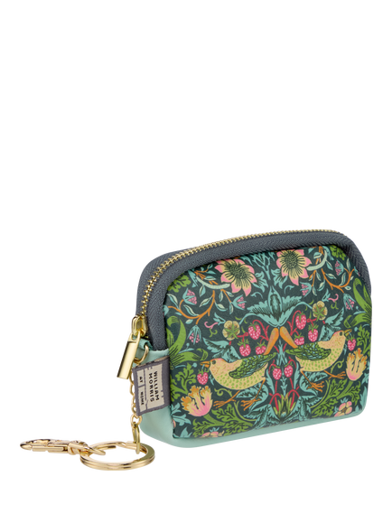 William Morris At Home Strawberry Thief Handbag Accessory with Lip Balm - view 2, Blue