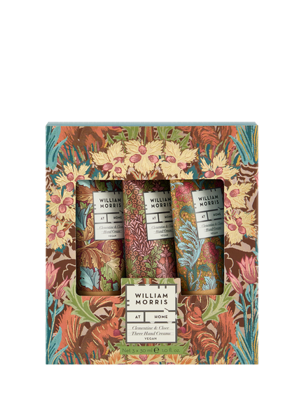 William Morris At Home Clementine & Clove Hand Cream Trio Gift Set - view 2, Brown
