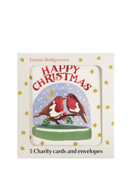 Emma Bridgewater Robins Charity Christmas Cards, Pack of 5, Multi