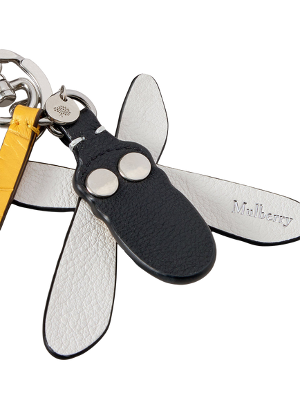 Mulberry Bumblebee Keyring, Multi-Colour - view 2, Multi-colour