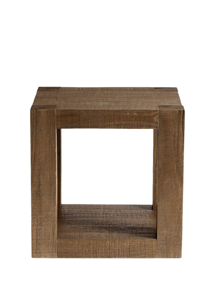 Pottery Barn Rockport Side Table, Pale Sand, Wood