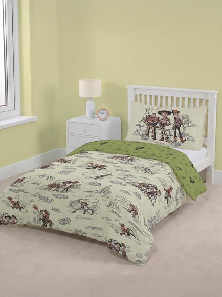 Disney Toy Story 5 Reversible Duvet & Pillowcase Set, Cotbed, Natural