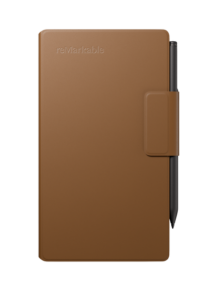 reMarkable Leather Book Folio for Paper Pro Move, Brown, Brown